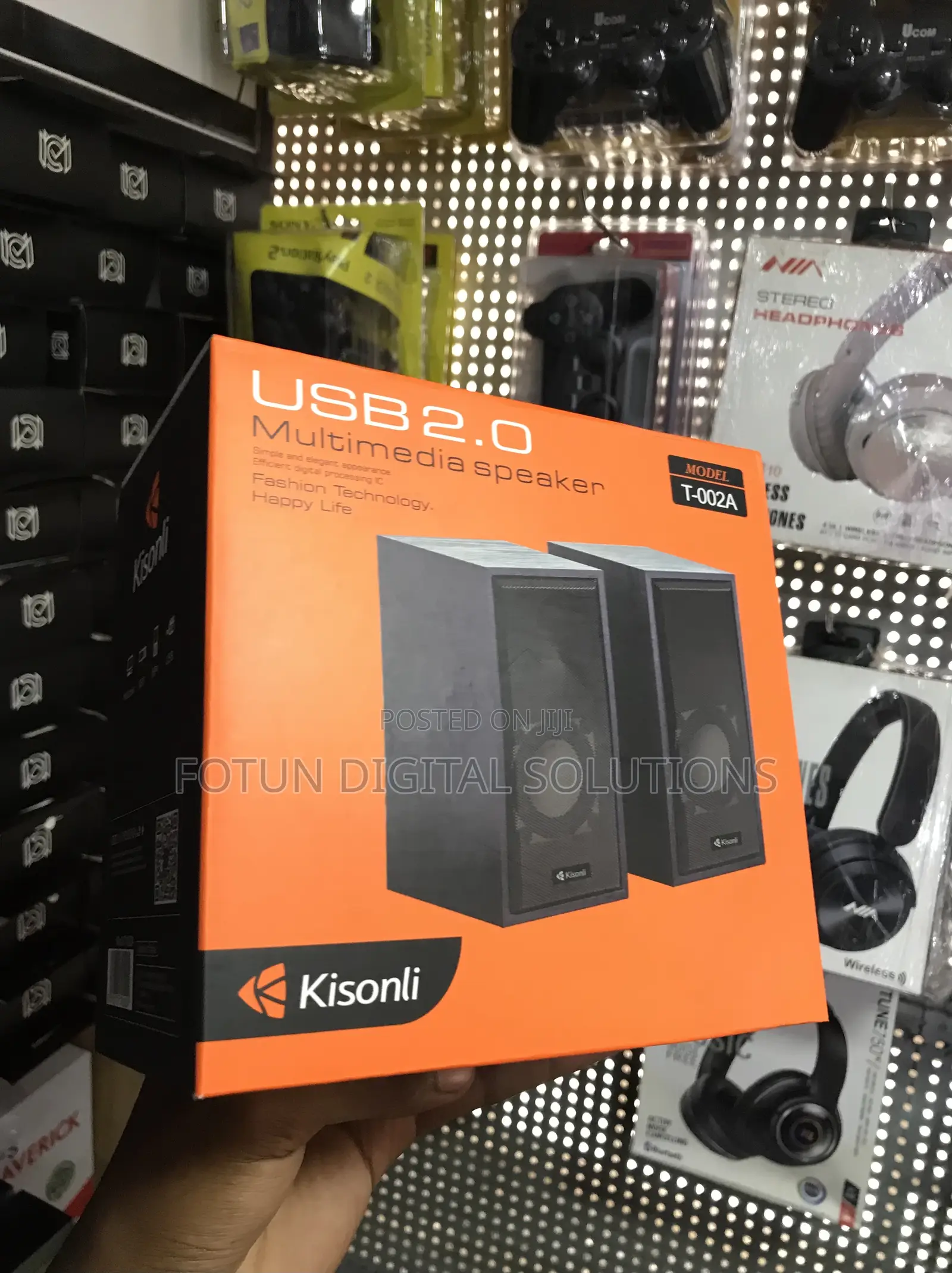 Kisonli T-002a Compact Usb Speakers - Space-Saving Design With Bass