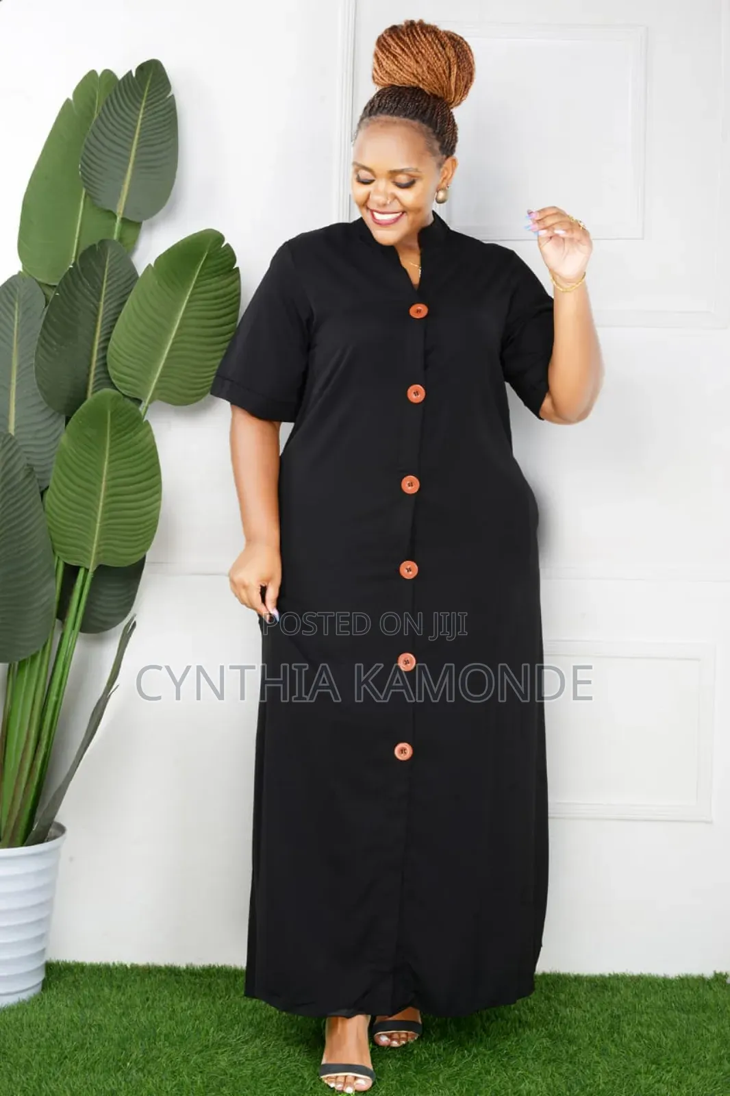 Buttoned Down Long Dress Good Quality
