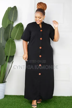 Buttoned Down Long Dress Good Quality