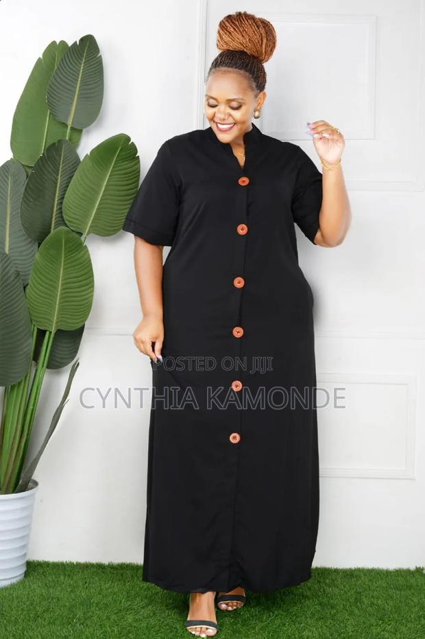 Buttoned Down Long Dress Good Quality - thumbnail 2