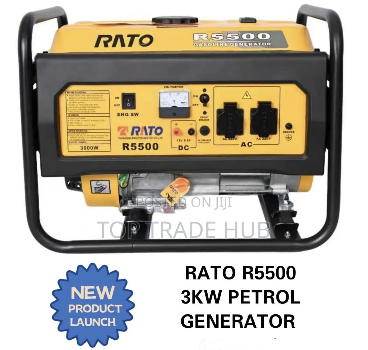 New Arrival Rato R5500 Petrol Generator 3kw