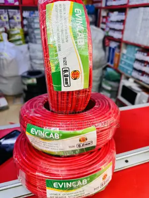 Evincab 6.0mm Single Core Wiring Cable 90m Wire(Red) – Heavy Duty