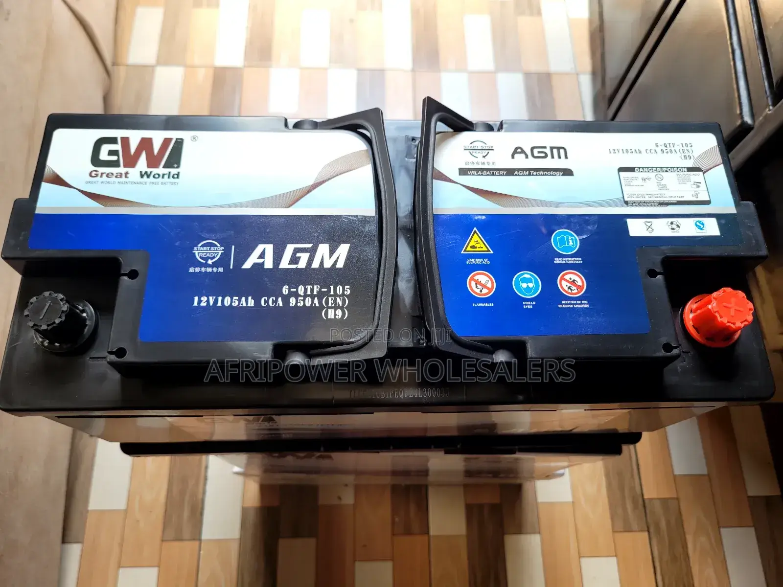 Gw Din 105 Agm Start - Stop Battery