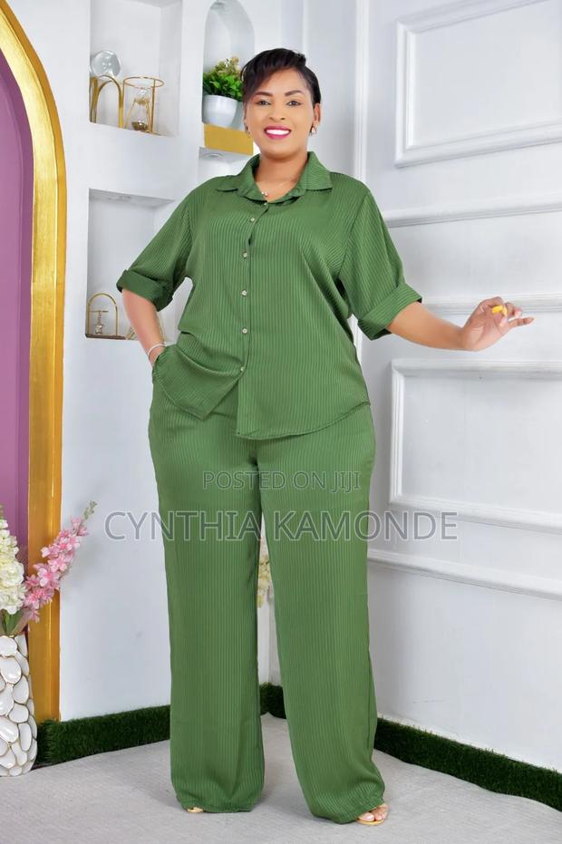 Short Sleeve Trouser Suit - main view