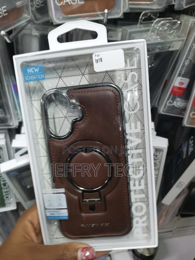 Kindle Leather Magsafe Invisible Stand Case Suitable for iPhone 16 - main view