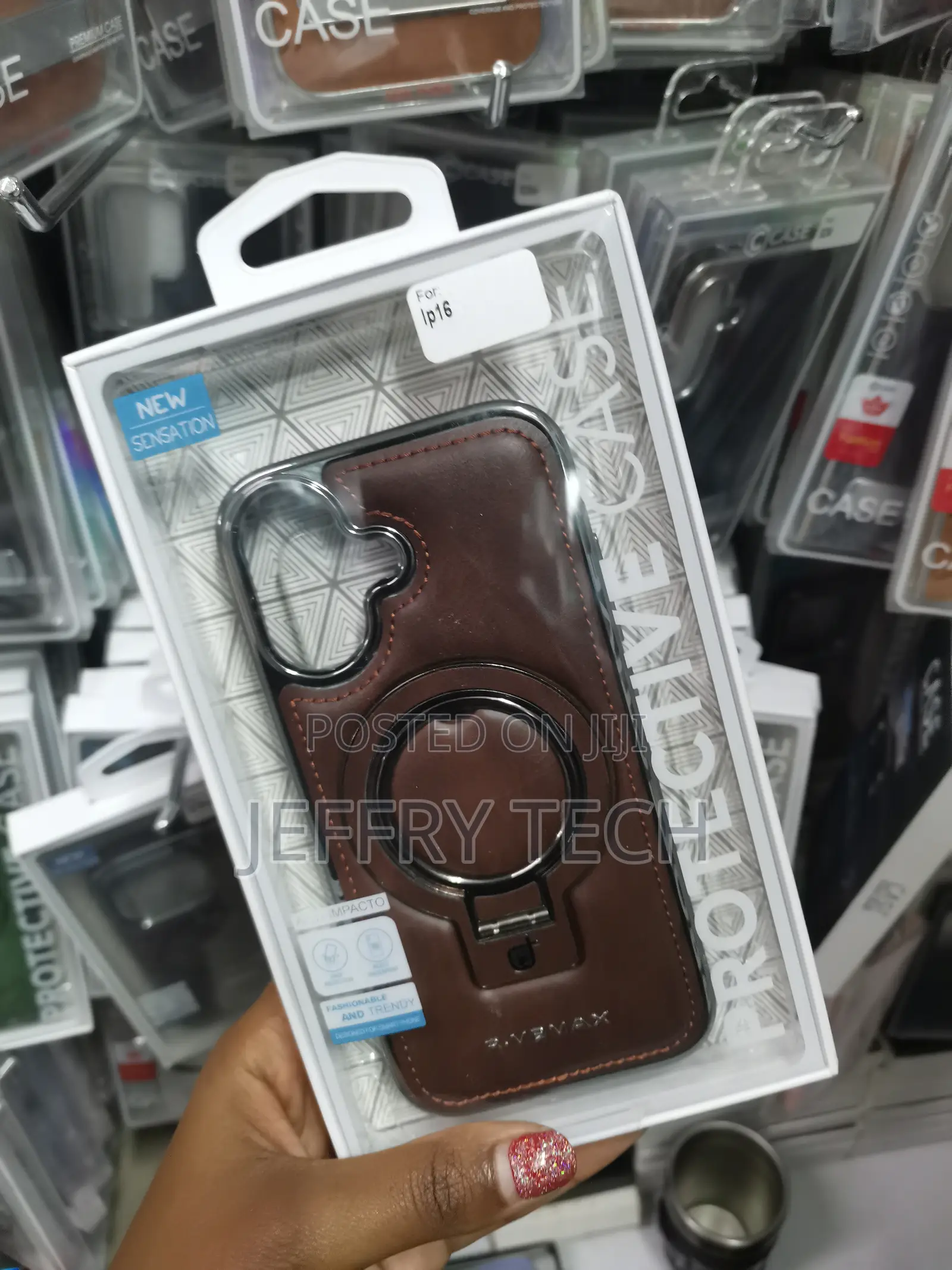 Kindle Leather Magsafe Invisible Stand Case Suitable for iPhone 16