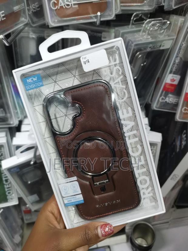 Kindle Leather Magsafe Invisible Stand Case Suitable for iPhone 16 - thumbnail 2