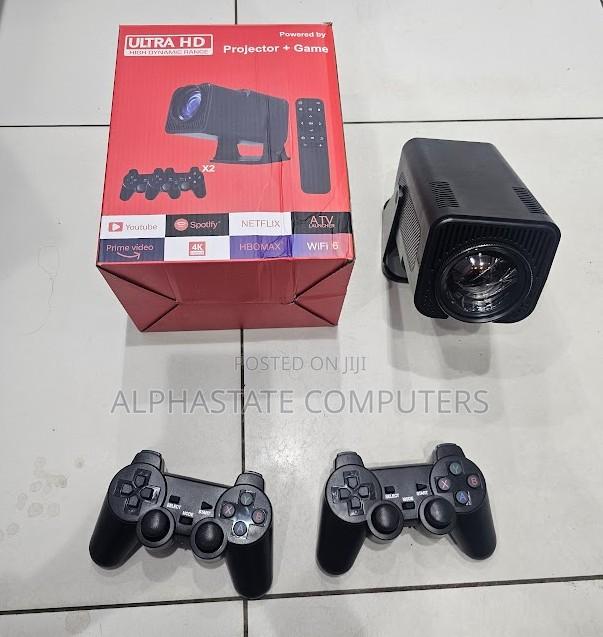 Smart Projector With Built-in Games and Dual Wireless Gamepads - main view