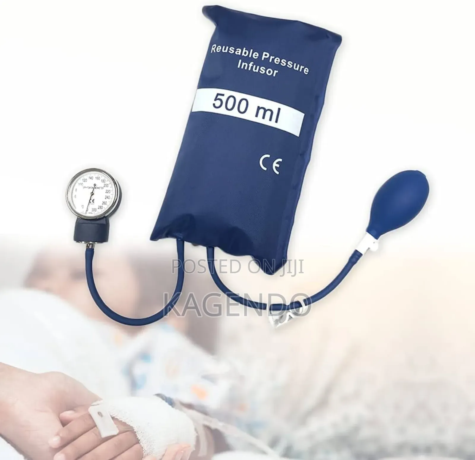 Reusable 500ml Generic Pressure Infusion Bag – Iv Fluid Administration