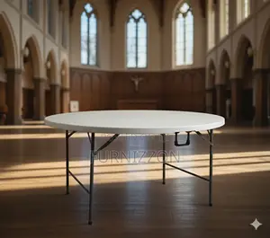 Durable Foldable Round Table for Home and Business
