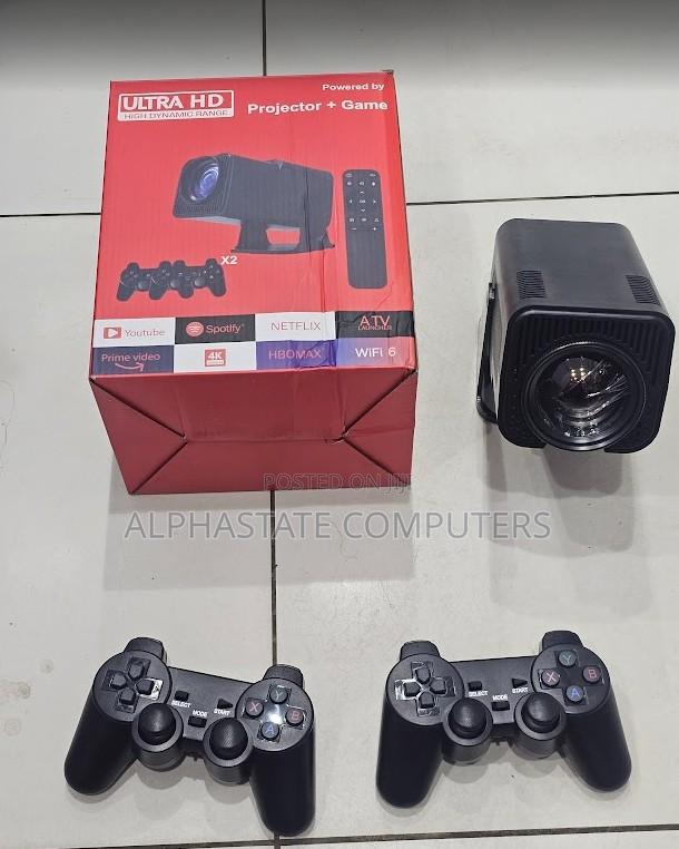 Smart Android Projector With Gaming Controller Home Theater Display - thumbnail 3