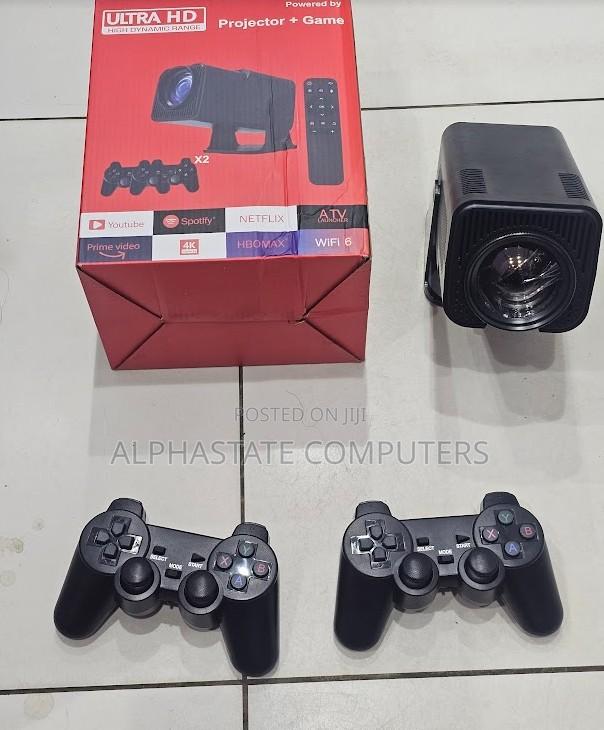 Ultra Android Projector With Dual Game Controllers Wifi 6 Streaming - thumbnail 3
