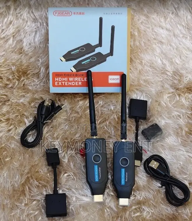 Fjgear Wireless Hdmi Extender 50m Audio Video Transmitter Receiver