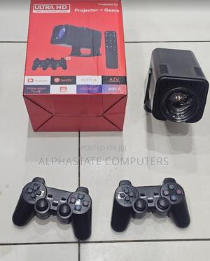 Smart Projector With Game Console, Dual Gamepads Wifi 6 Connectivity - thumbnail 2