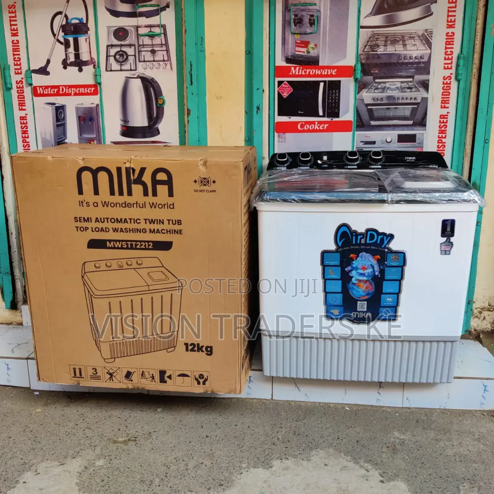 Mika 12kgs Top Load Twin Tub Washing Machine