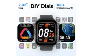 Qcy Urban Gs Smart Watch, Black, Silver Gray