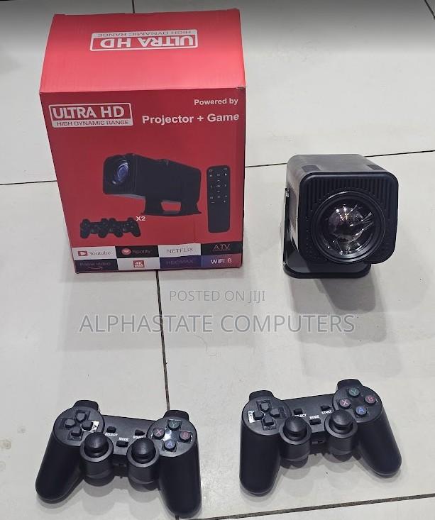 Android Projector With Built-in Game Console Dual Controllers Wifi 6 - thumbnail 3