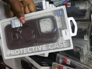 Hazde Magnetic iPhone 16 Pro Leather Case With Invisible Stand