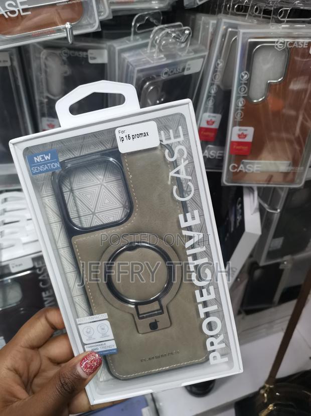 Mateer iPhone 16 Pro Max Leather Case With Magsafe Invisible Stand - main view