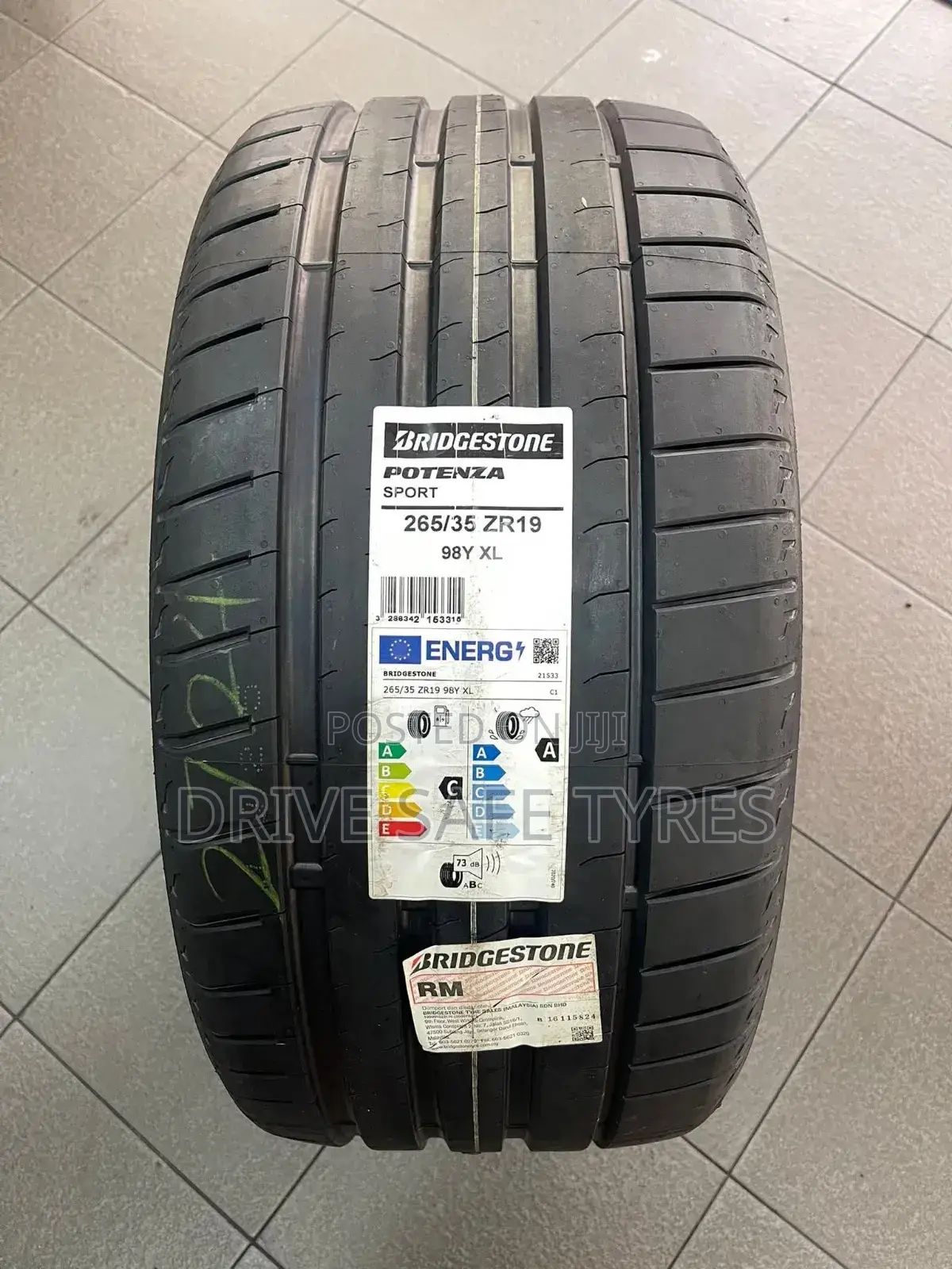 265/35 R19 Brand New Bridgestone Tyres Potenza