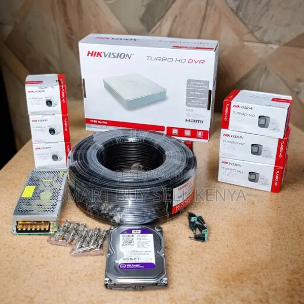 Hikvision 6 Turbo Hd 1080p CCTV Home Security Complete System Kit