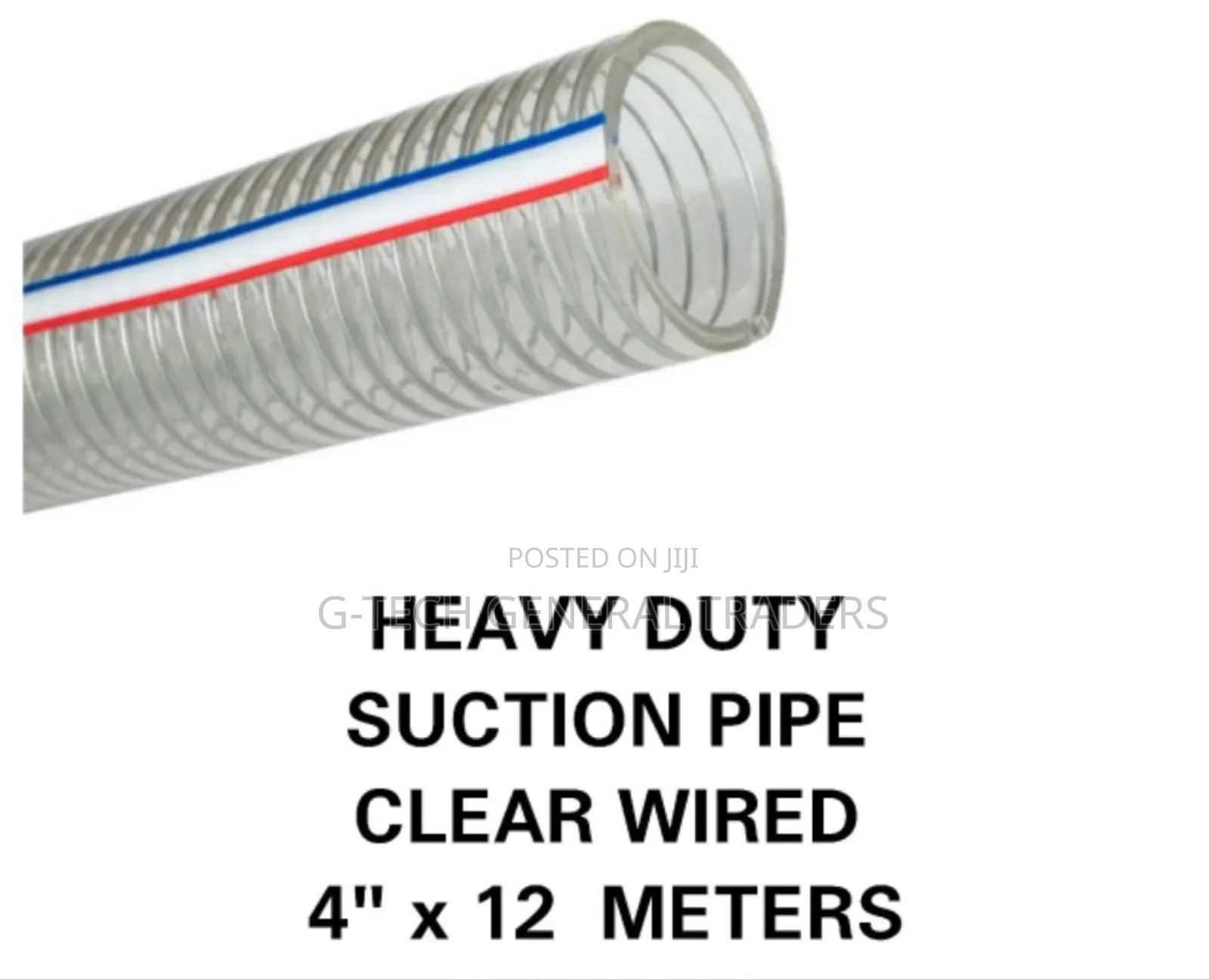 Heavy Duty 4inch Clear Sunction Pipe 12 Metres