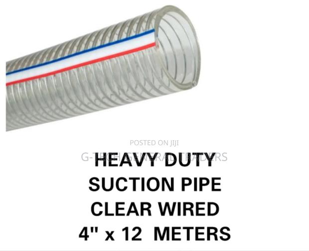 Heavy Duty 4inch Clear Sunction Pipe 12 Metres - main view