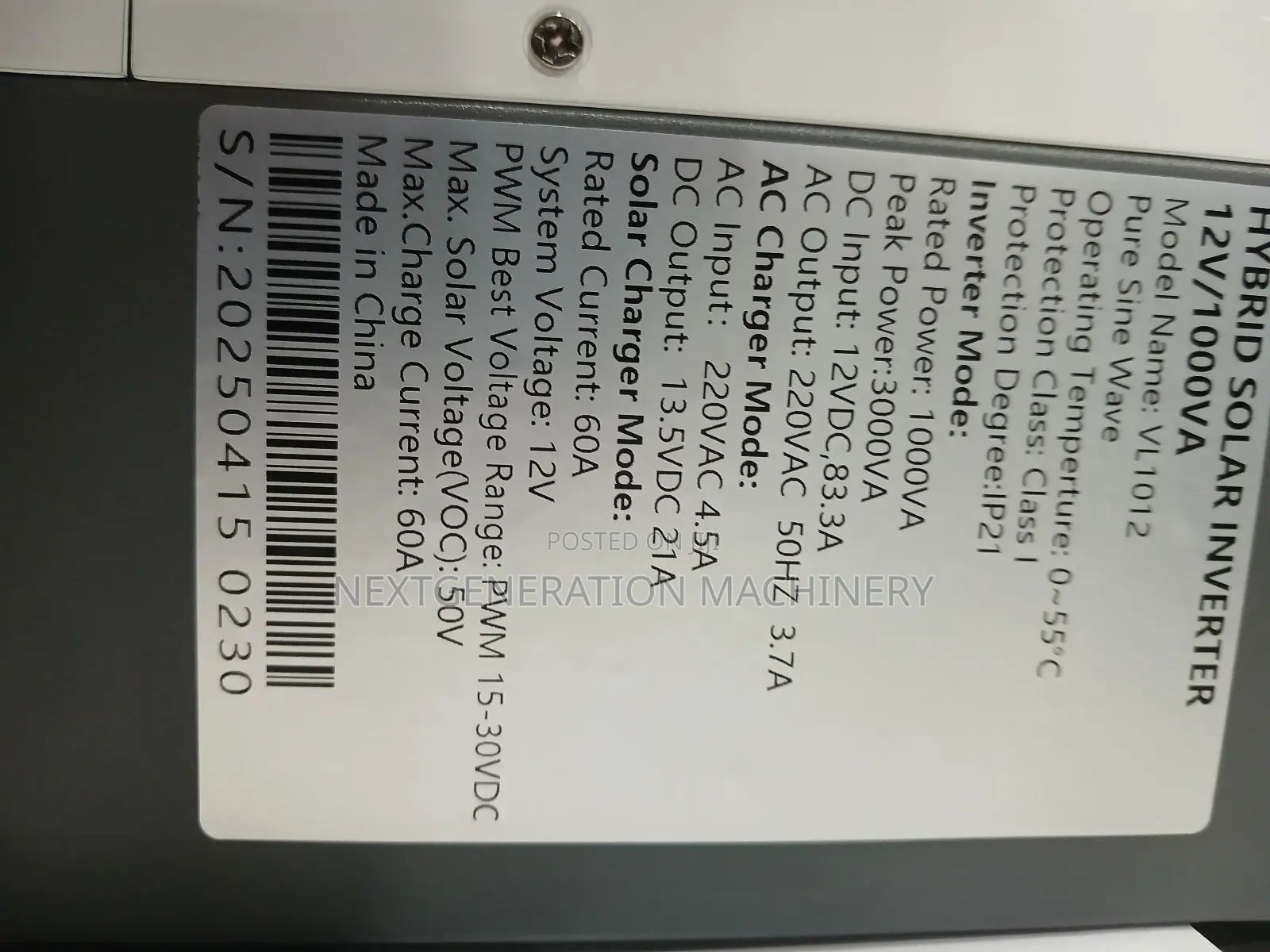 Solarmax Inverter