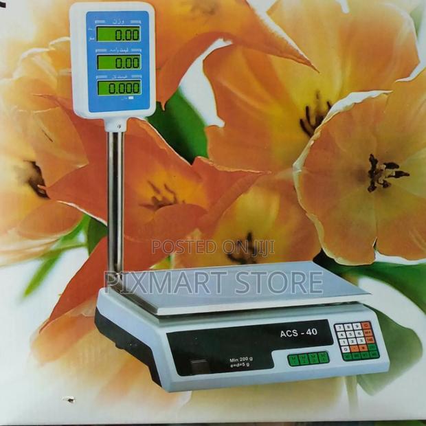 Acs 40kg Digital Weighing Scale With Arm Display - main view
