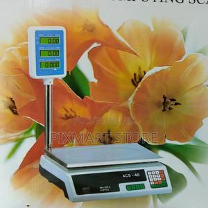 Acs Electronic Scale 40kg Capacity With Pole Display - thumbnail 2