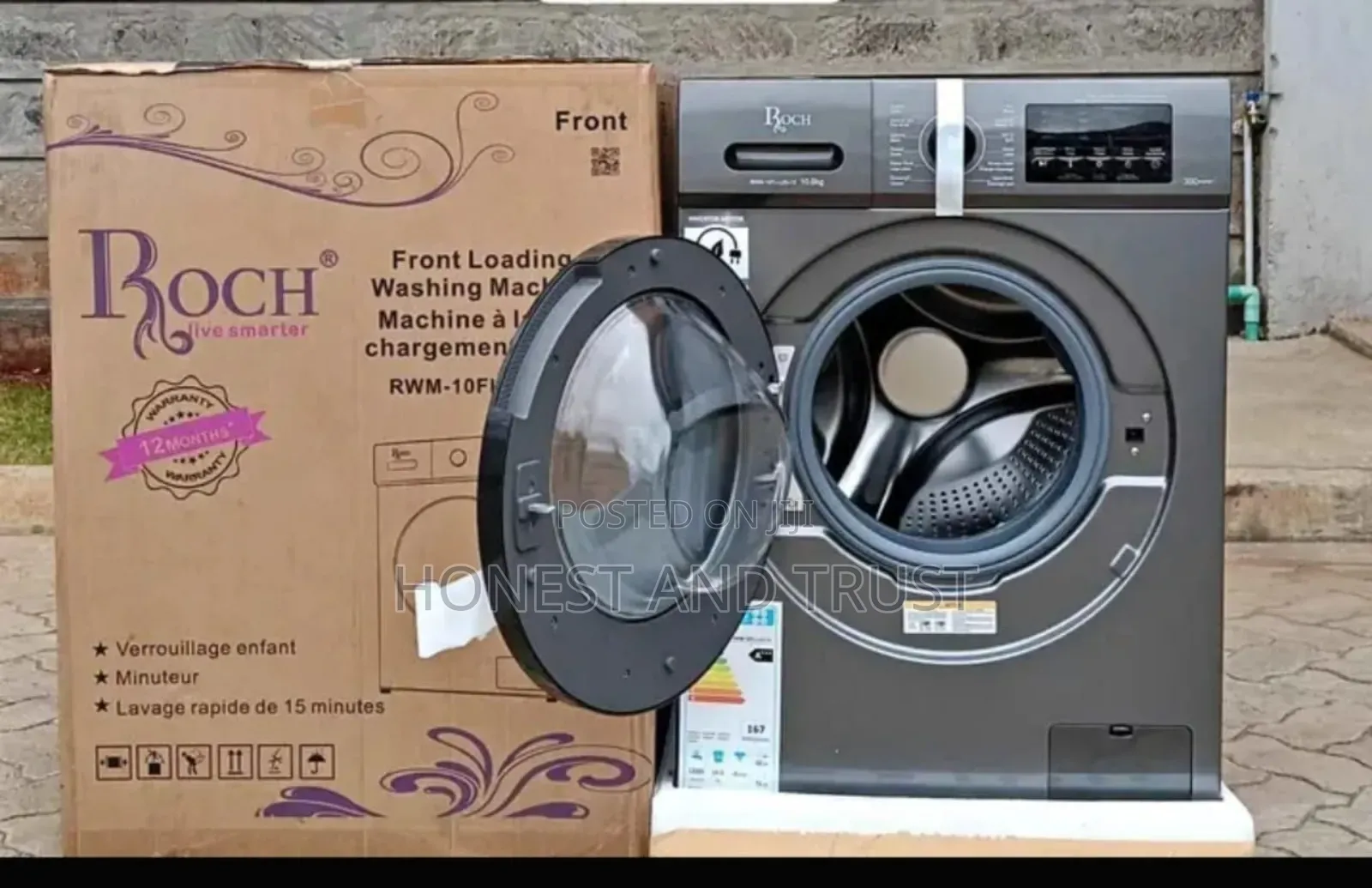 Roch 10kgs Front Load Washing Machine
