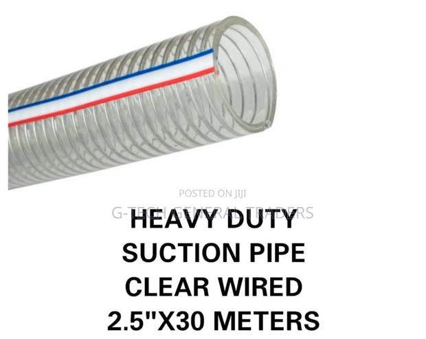 Premier Heavy Duty 2.5inch Clear Wired 30m Sunction Pipe