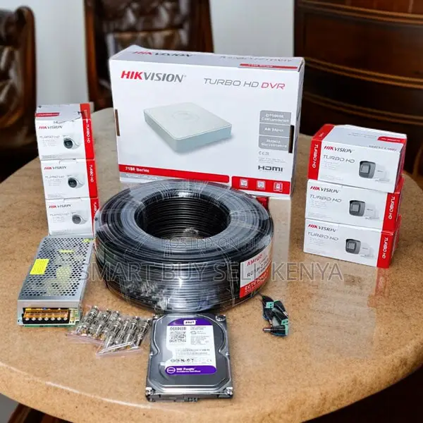 Hikvision 6 Turbo Hd 1080p CCTV Smartphone App Control Complete System