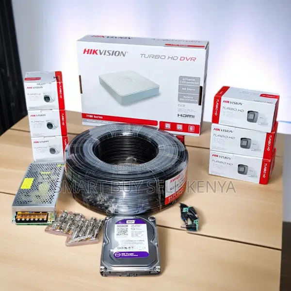 Hikvision 6 Turbo Hd 2mp CCTV Multi User Access Complete System Kit