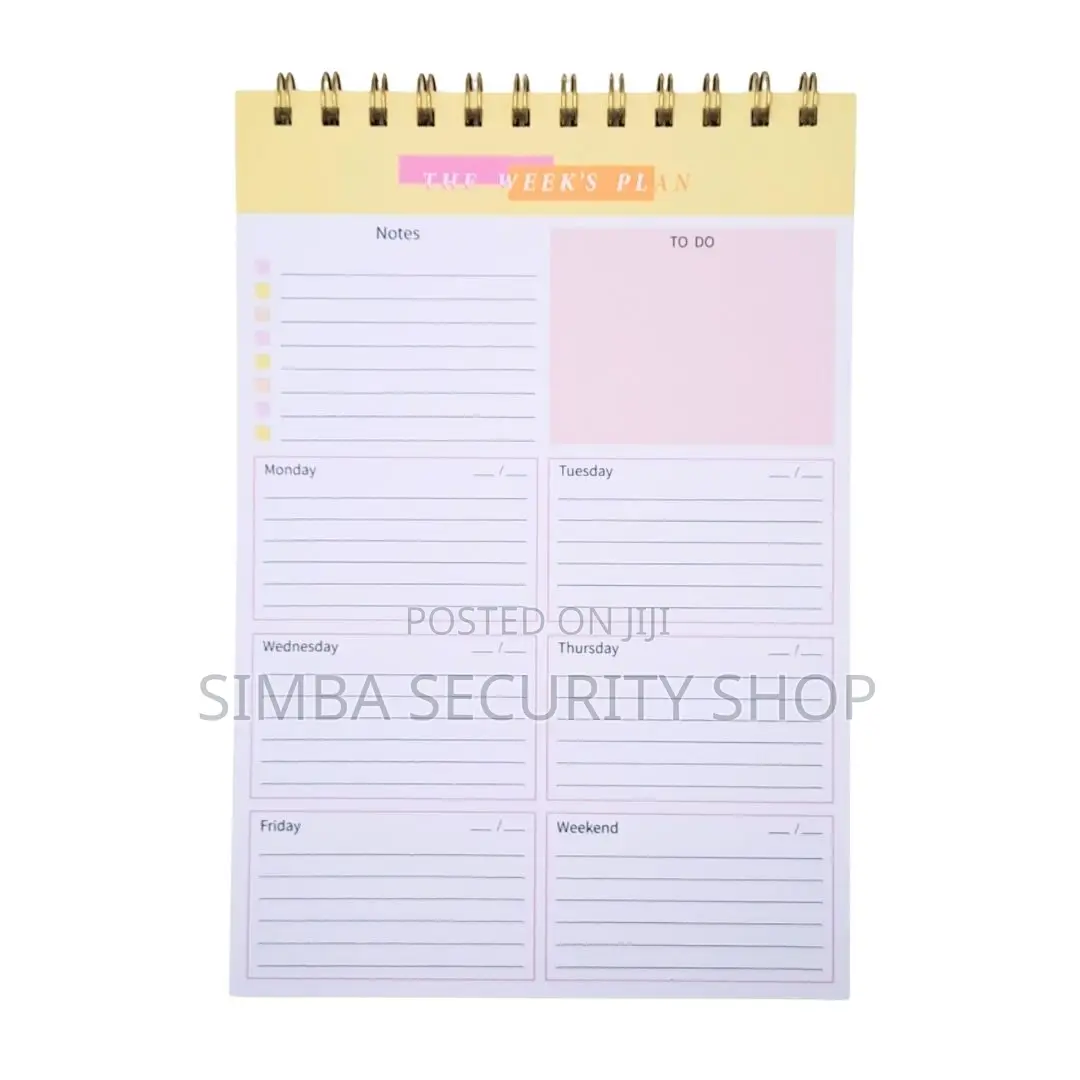 Undated B5 Weekly Planner Organizer 52 Weeks Productivity Journal Memo