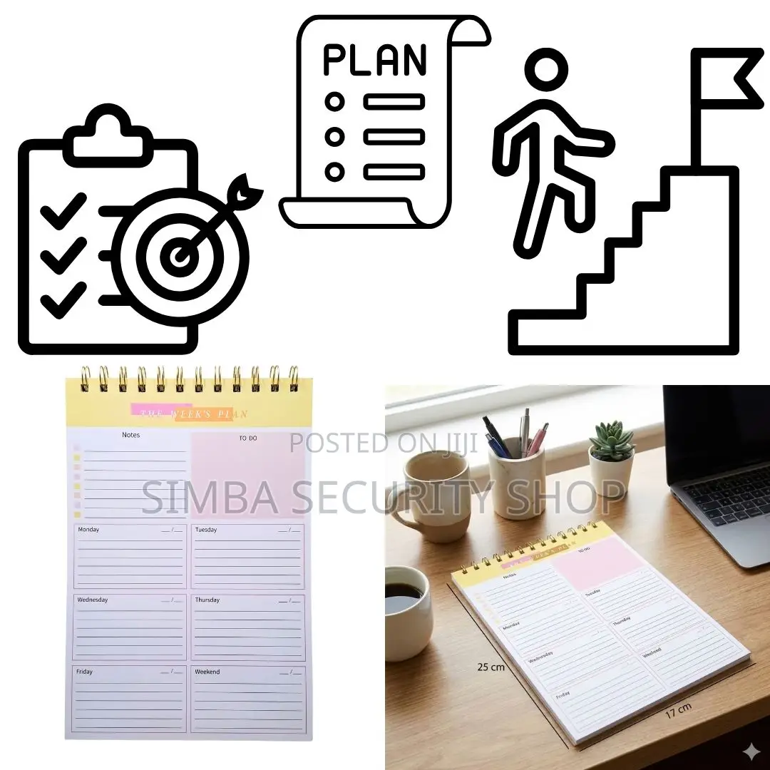 Undated B5 Weekly Planner Organizer 52 Weeks Productivity Journal Memo
