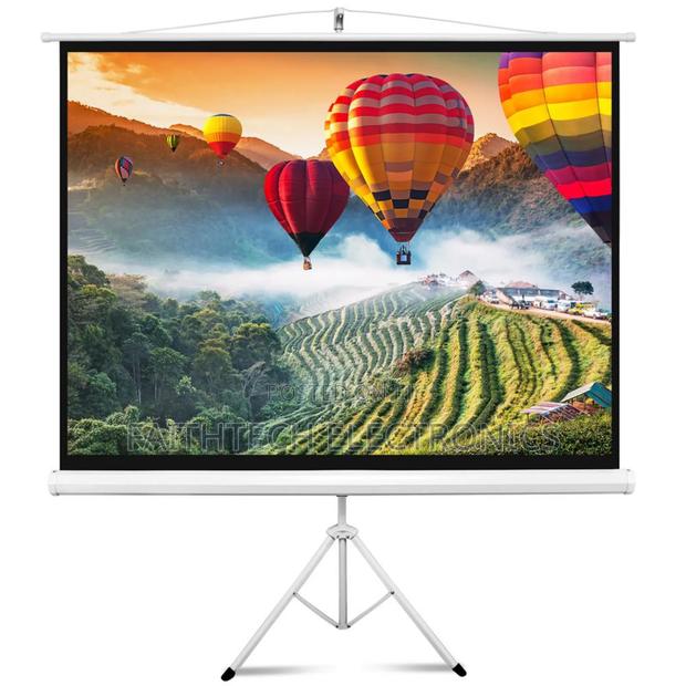 Portable Pull-Up Tripod Screen – Clean Professional Look - main view