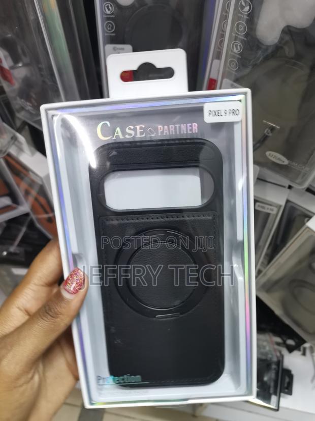 Axueqin Google Pixel 9 Pro Leather Case With Magsafe Invisible Stand