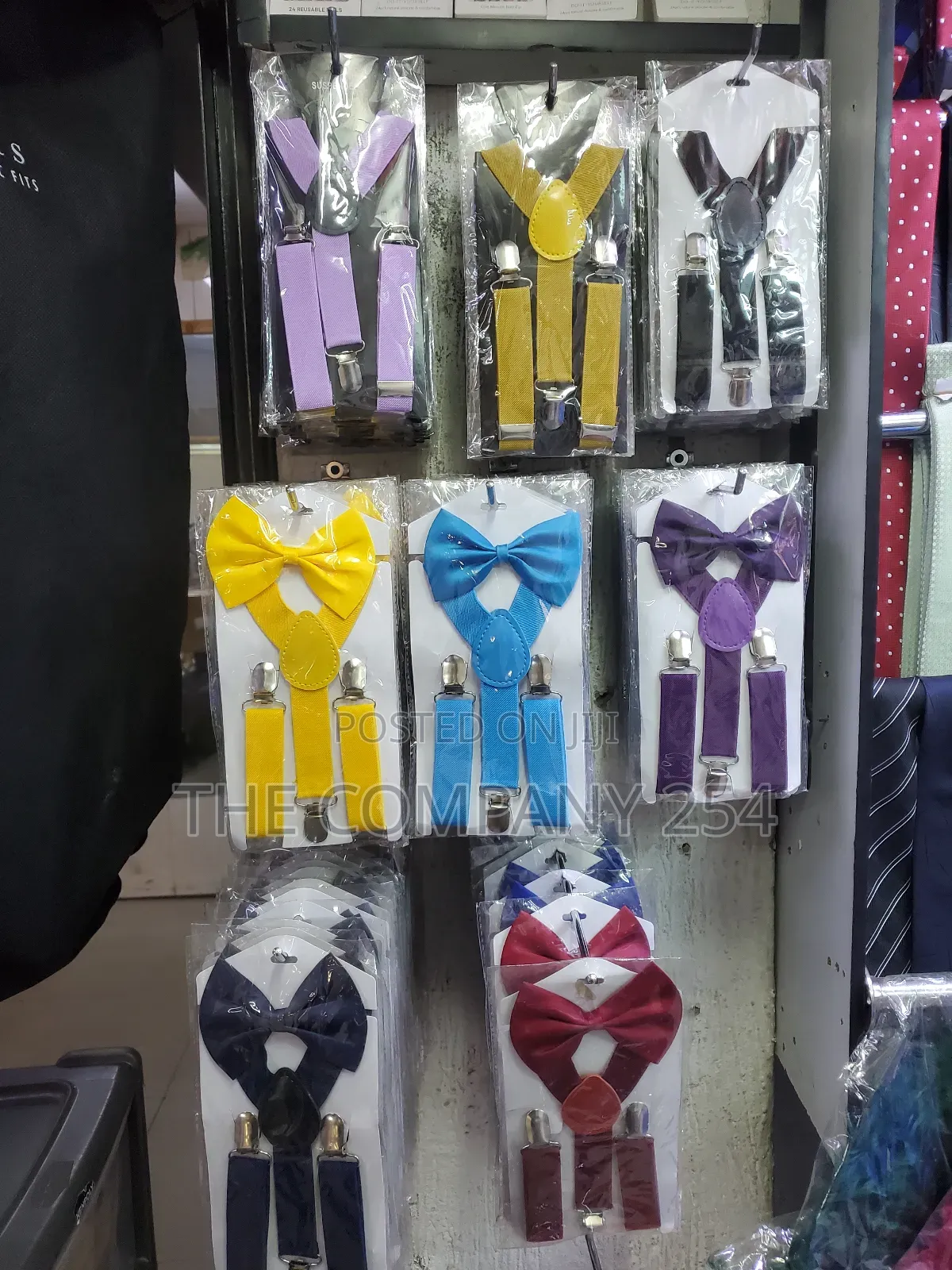 Quality Smart Casual Official Suspender With Bow Tie Kids