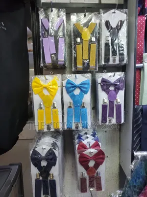 Quality Smart Casual Official Suspender With Bow Tie Kids
