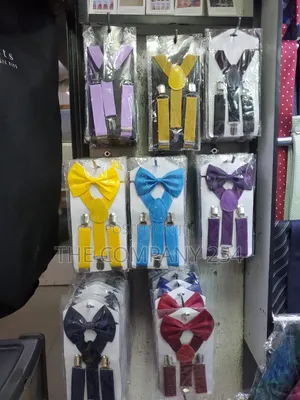 Quality Smart Casual Official Suspender With Bow Tie Kids