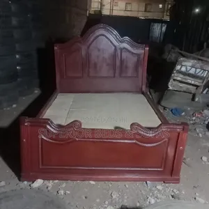 Elegant-Finish 5x6 Hardwood Bed