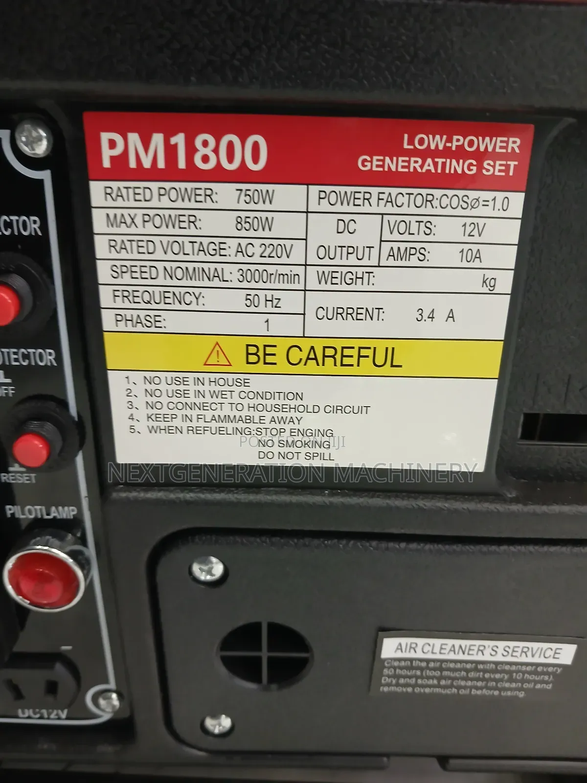 Premier Pm1800 Gasoline Generator