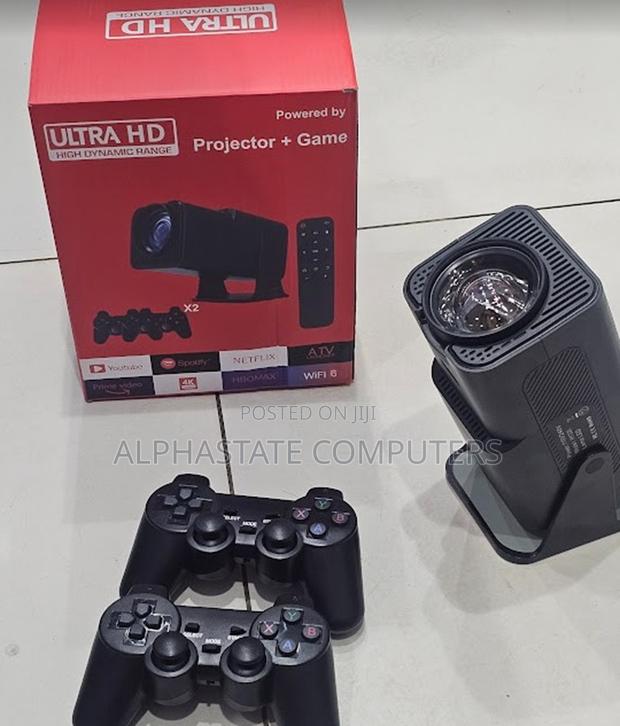 Smart Android Projector With Hd Output, Gaming Support Dual Gamepads - thumbnail 3