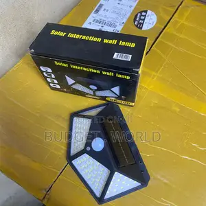Black Pack of -1 100 Led Motion Sensor Light 4 Side Bright Light