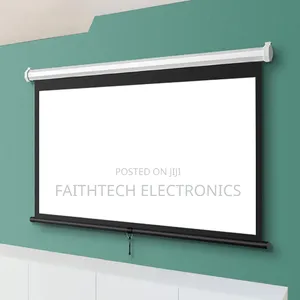 Wall-Mounted Manual Projector Screen for Sale 200 Cm by 200cm