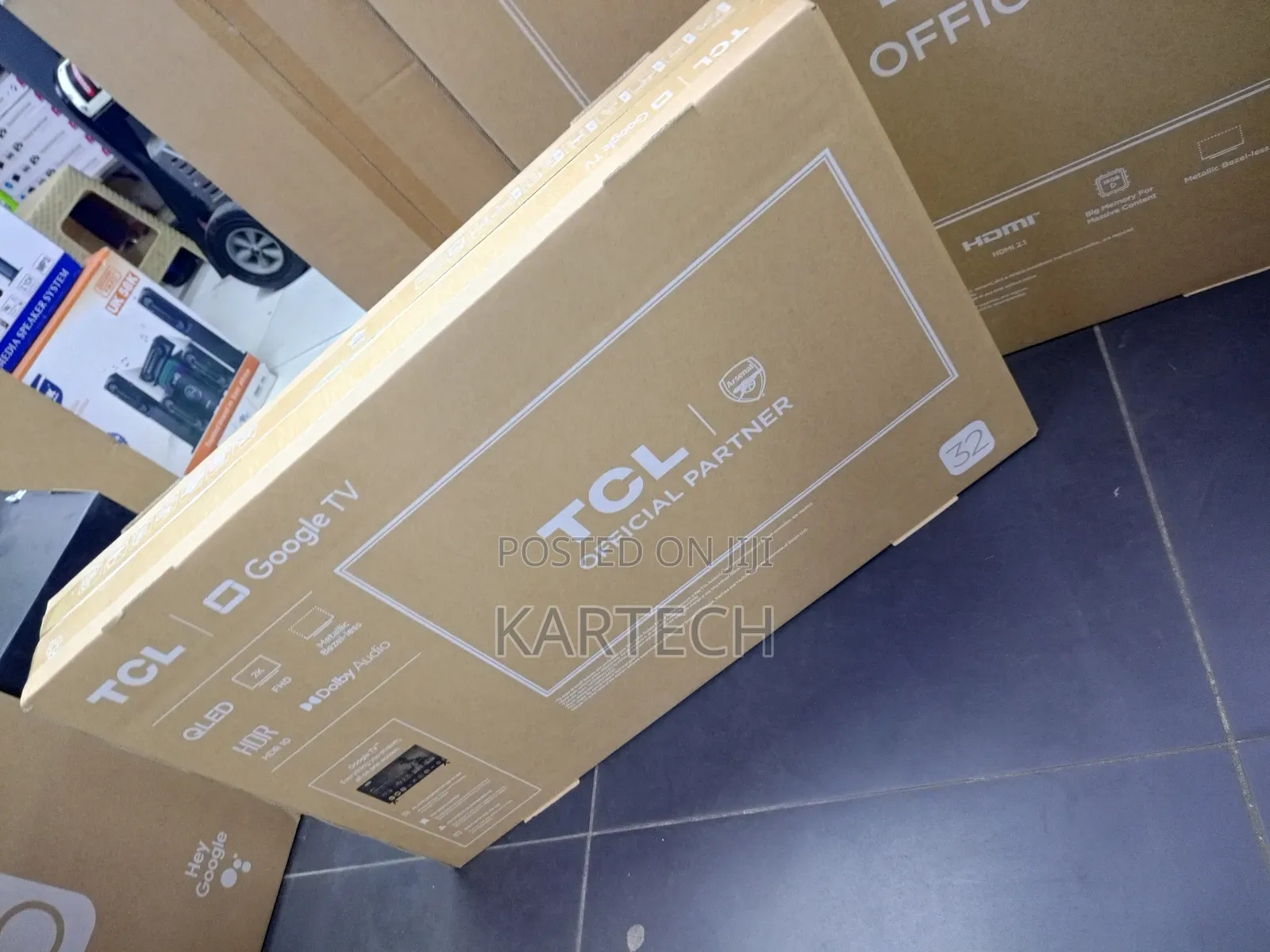 TCL 32' Qled Google Frameless Tv – Full Hd, Hdr10, Dolby Audio