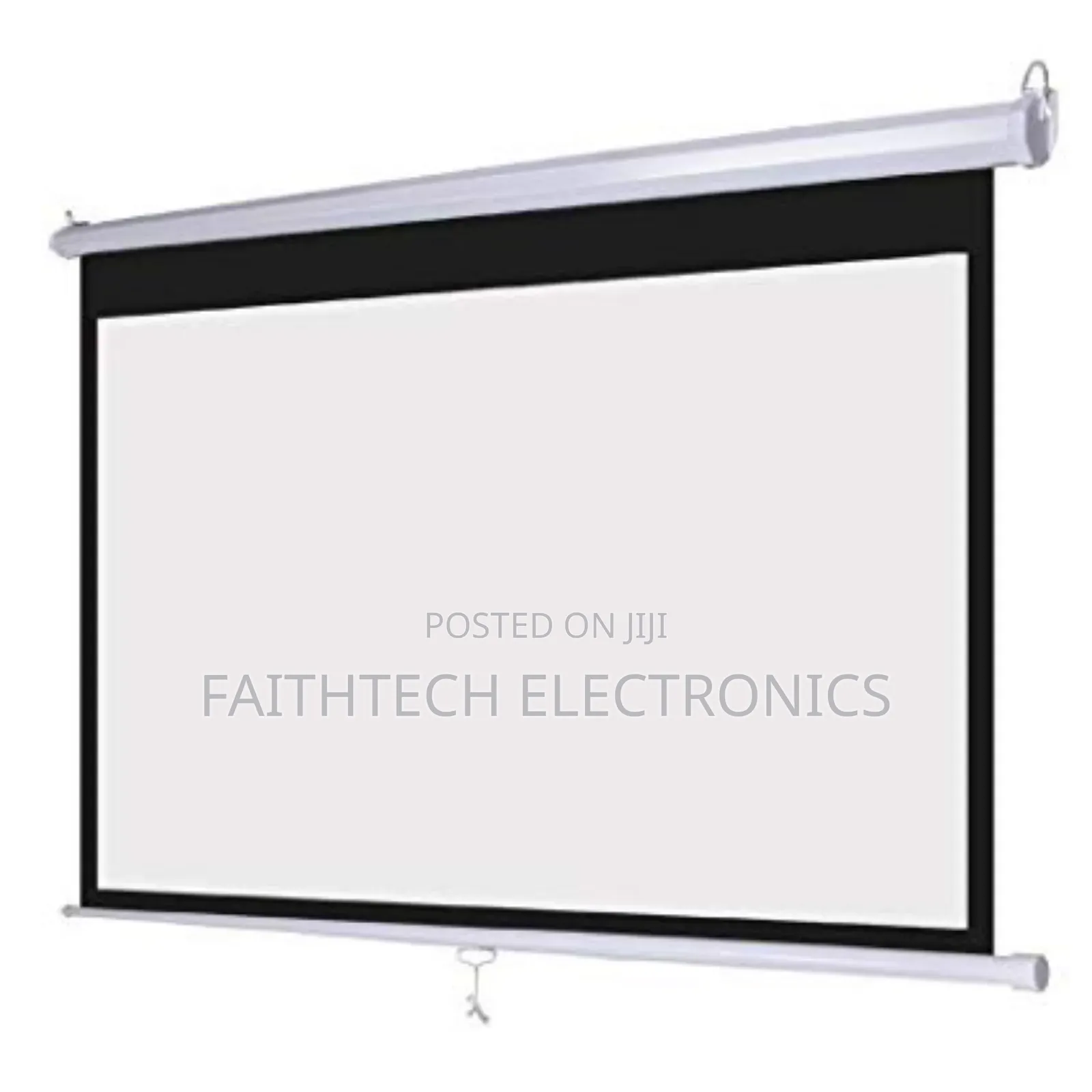 Portable Manual Projector Screen 96"By 96"
