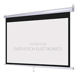 Portable Manual Projector Screen 96"By 96"