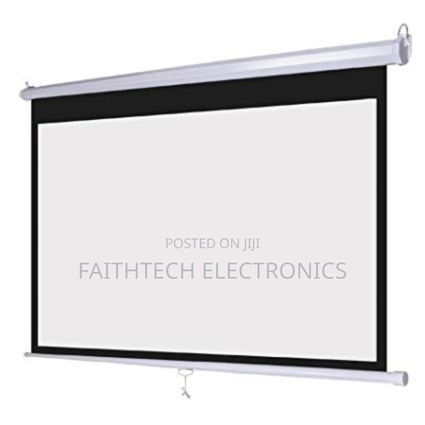 Portable Manual Projector Screen 96"By 96" - main view